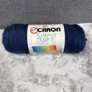 Caron Simply Soft Acrylic Yarn - Dark Country Blue - 315 Yards 4 Medium 6oz